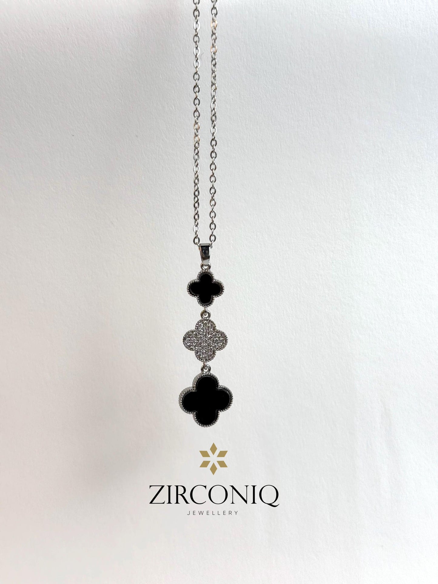 Triple Four-Leaf Clover Necklace