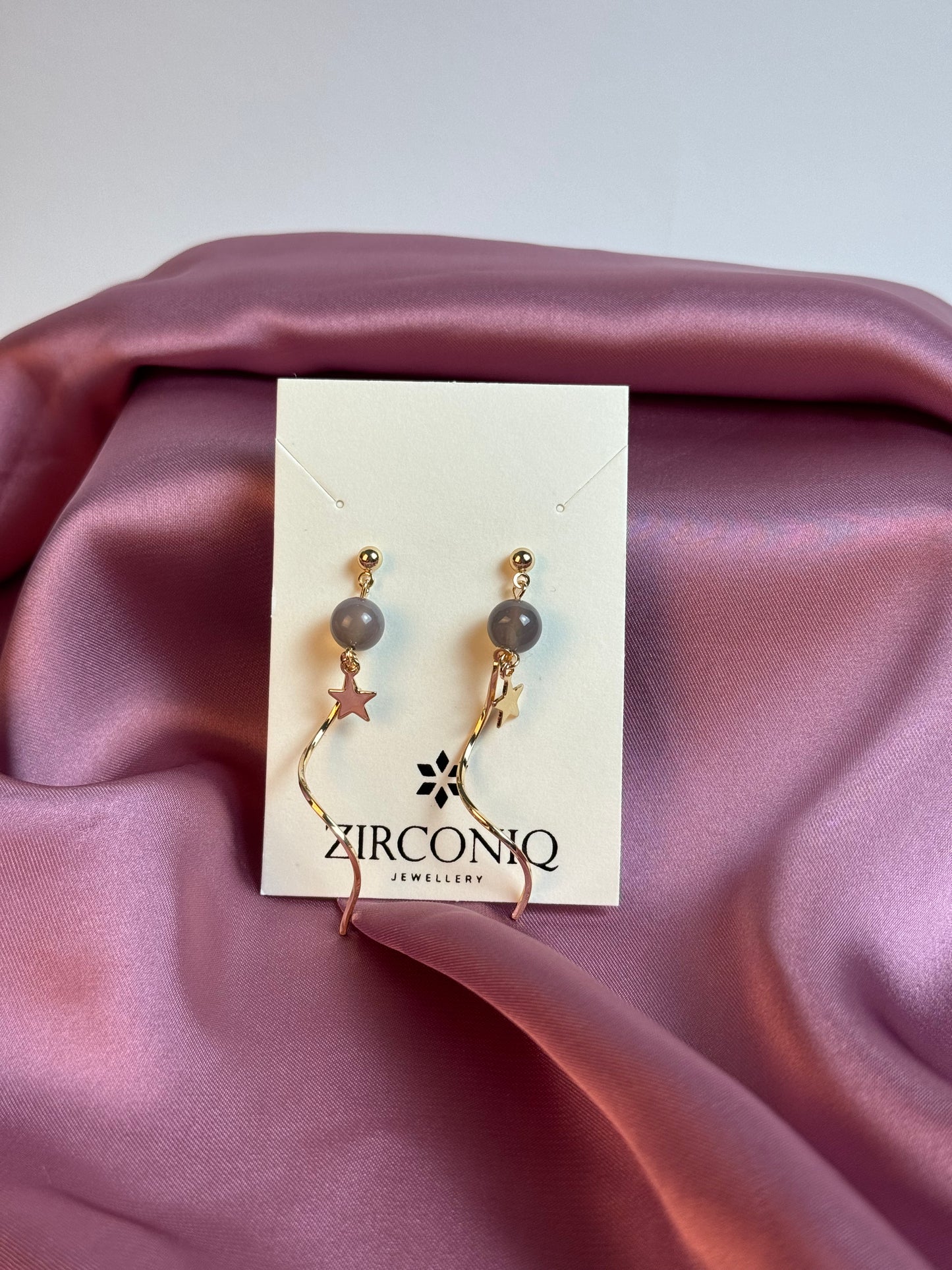 Gold Twisted Swirl Earrings