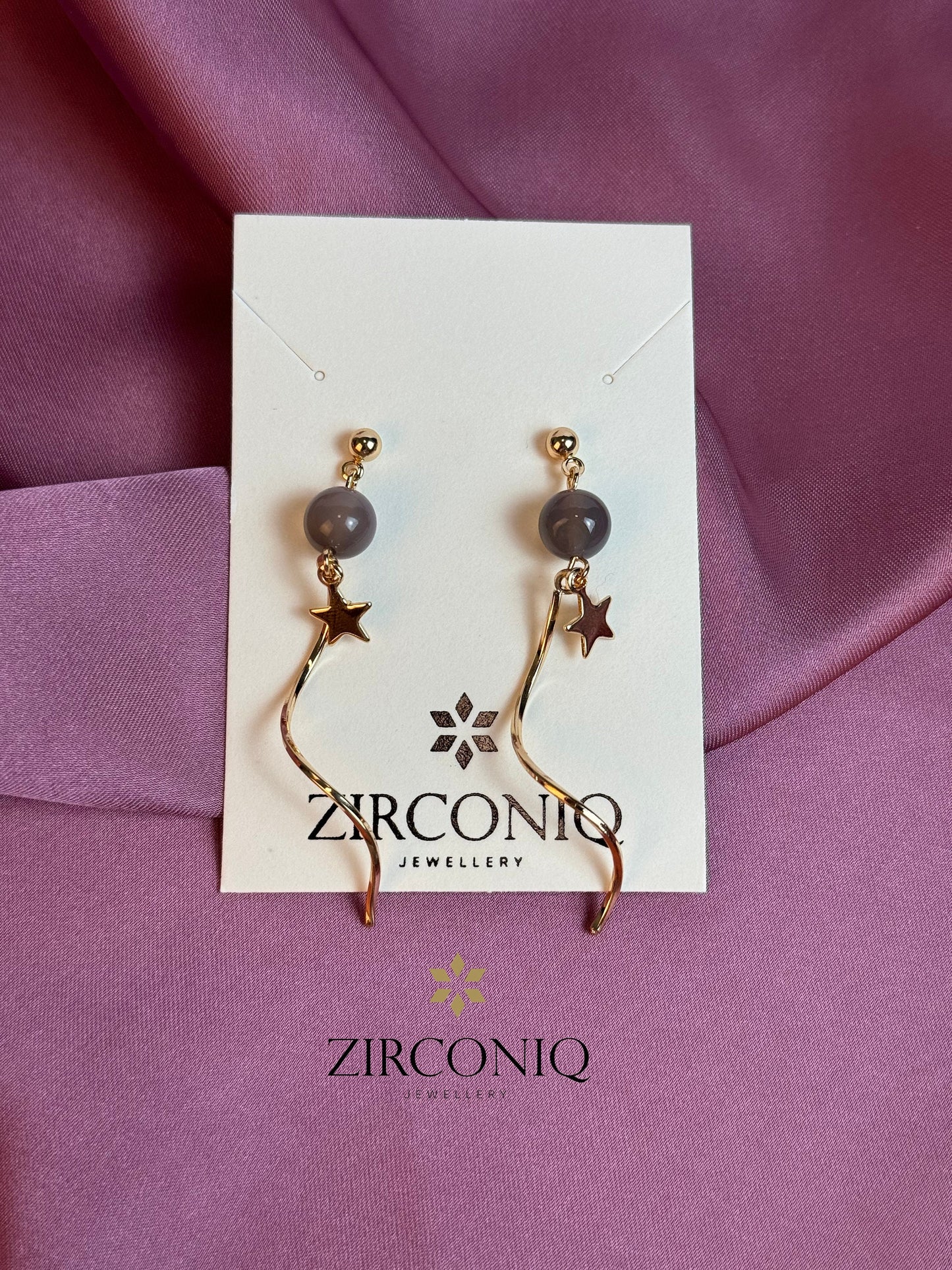 Gold Twisted Swirl Earrings