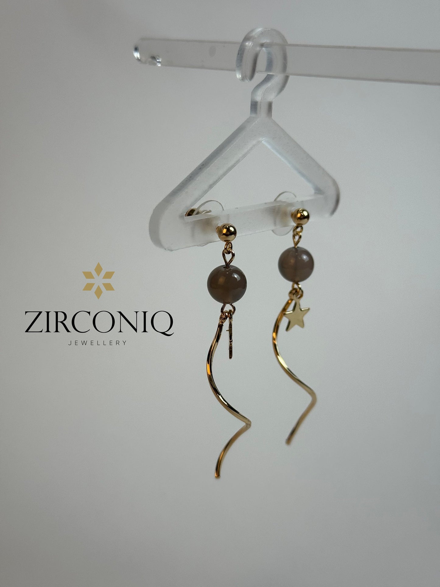 Gold Twisted Swirl Earrings