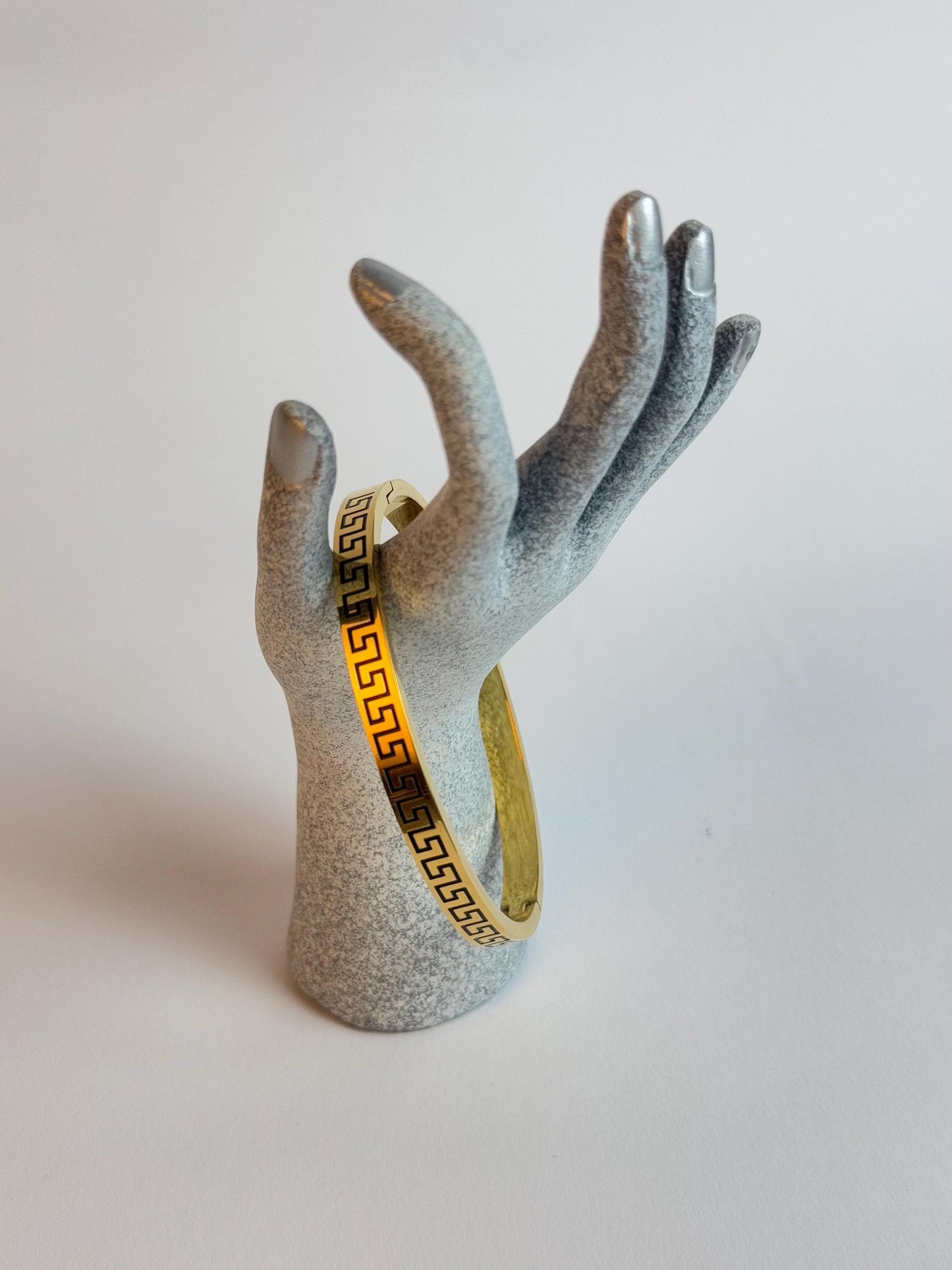 Gold Plated Bangle Bracelet by Zirconiq