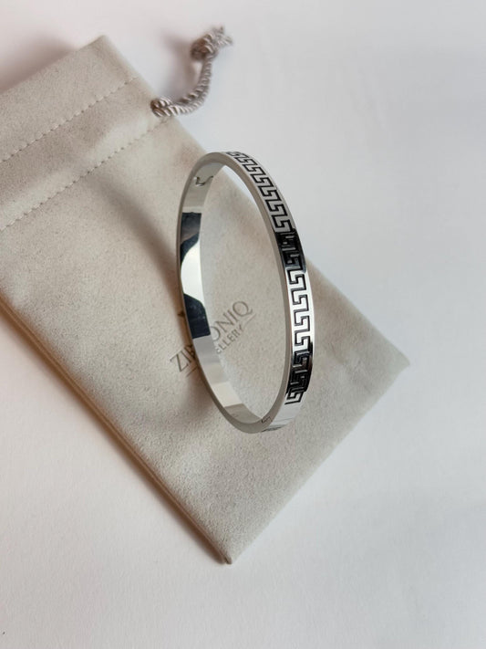 Gold Plated Bangle Bracelet by Zirconiq