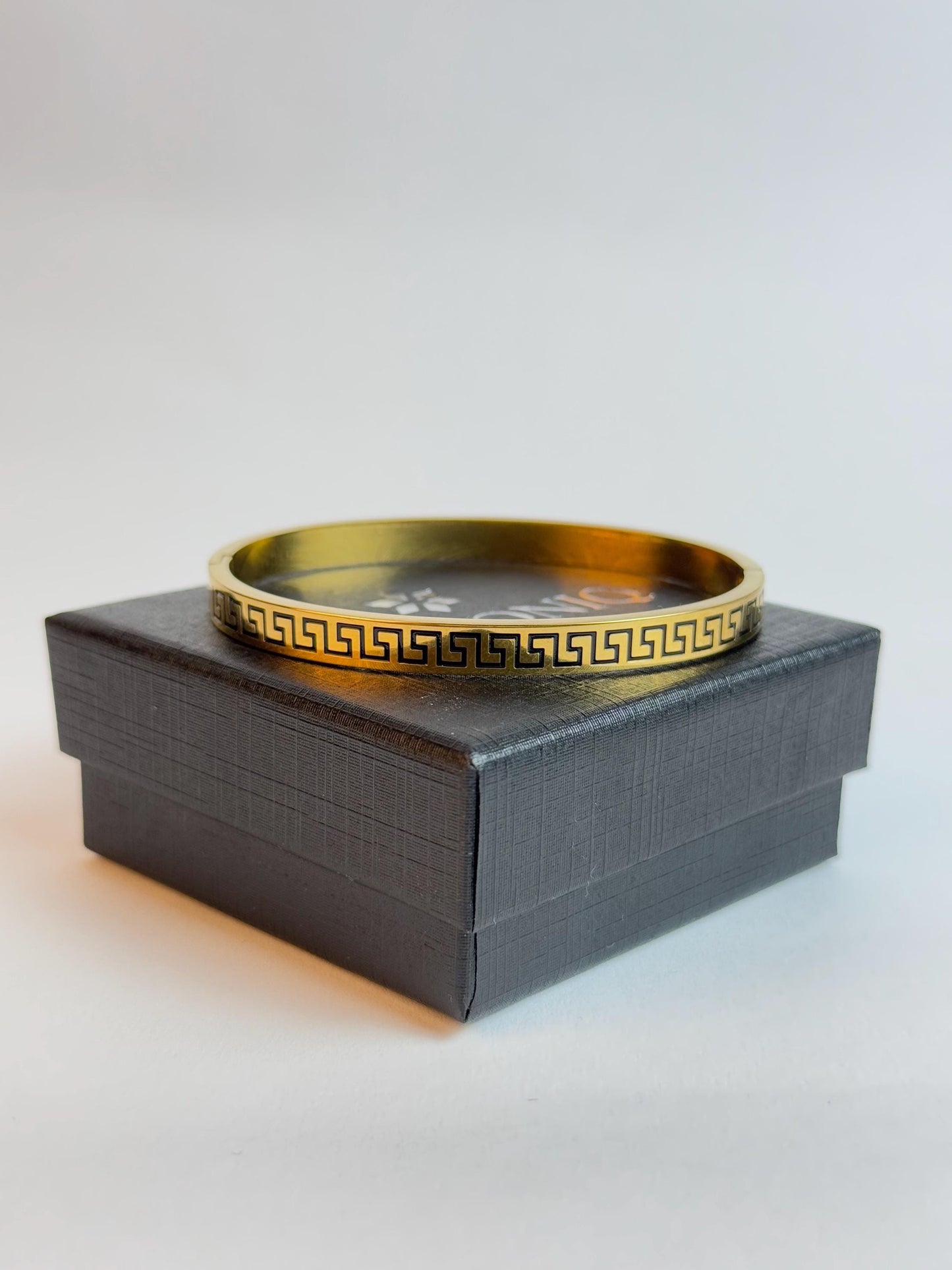 Gold Plated Bangle Bracelet by Zirconiq