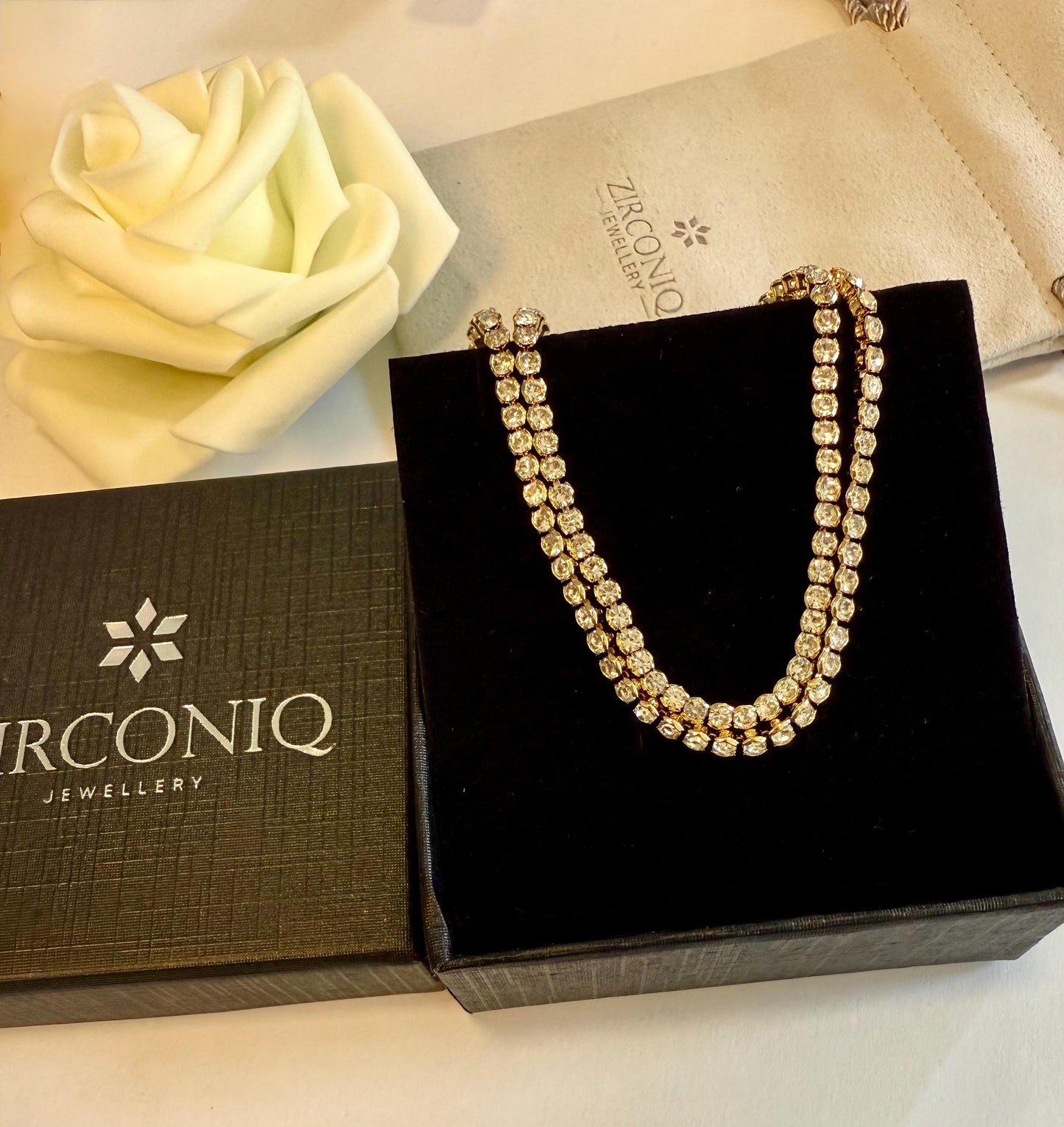 Gold Plated Zircon Bracelet