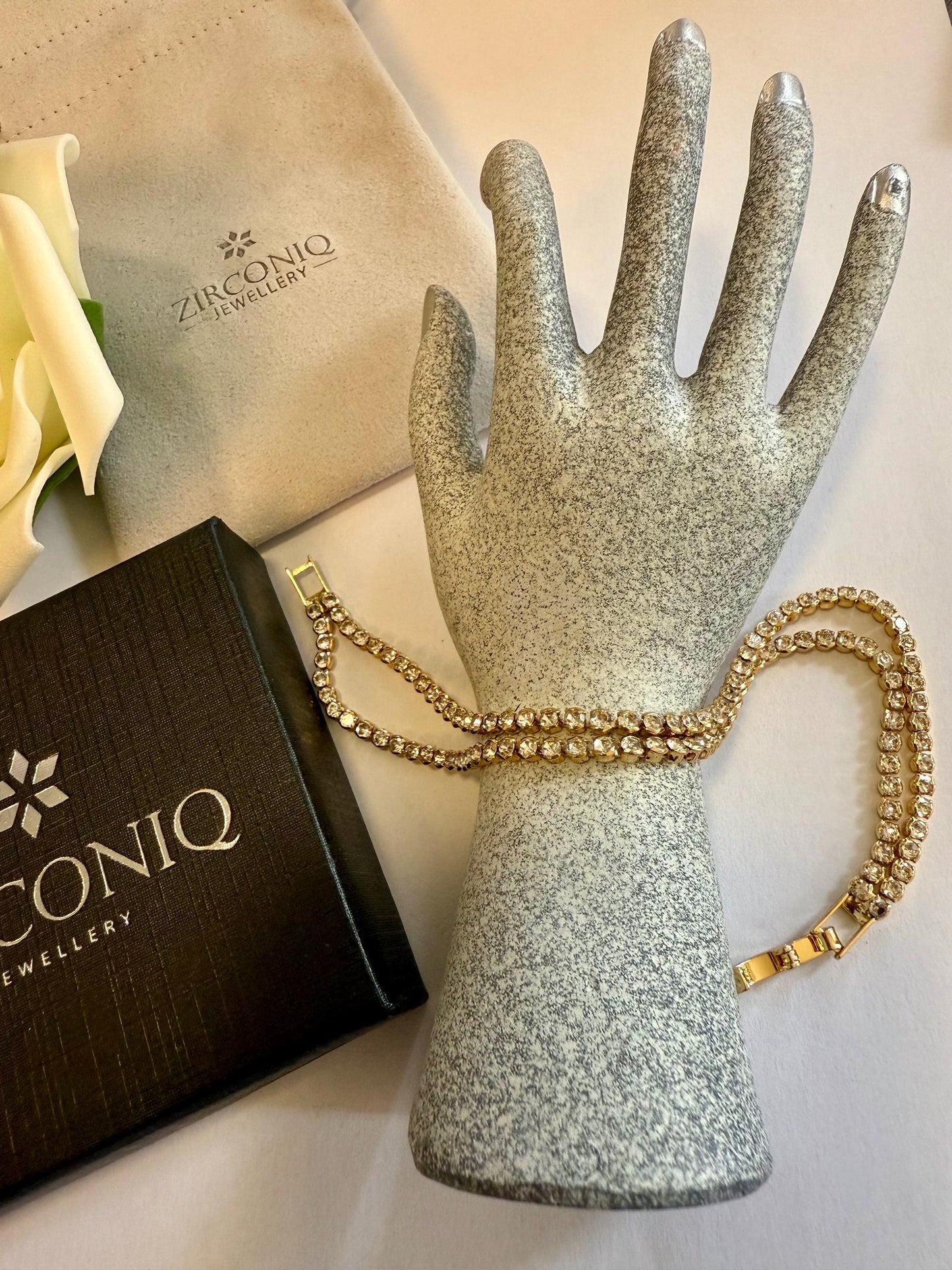 Gold Plated Zircon Bracelet