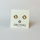 18K Gold Plated Mini Donut Stud Earrings