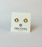 18K Gold Plated Mini Donut Stud Earrings