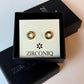 18K Gold Plated Mini Donut Stud Earrings