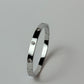 Zircon Studded Stainless Steel Silver Plated Bangle Bracelet - Silver