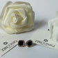 Chic Black Gem Stud Earring