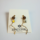 Gold Twisted Swirl Earrings