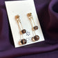 Modern Round ball drop earring