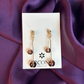 Modern Round ball drop earring