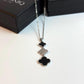 Triple Four-Leaf Clover Necklace