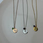 Personalized Birthstone Pendant Rose Silver