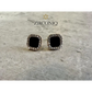 Chic Black Gem Stud Earring