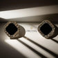 Chic Black Gem Stud Earring