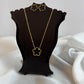 Five Leaf Black Clover Necklace Set