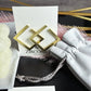 Geometric Gold-Plated Square Earrings