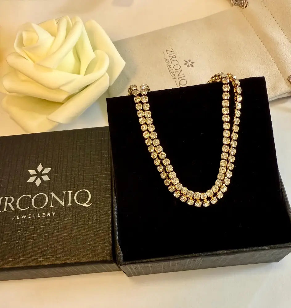 Gold Plated Zircon Bracelet