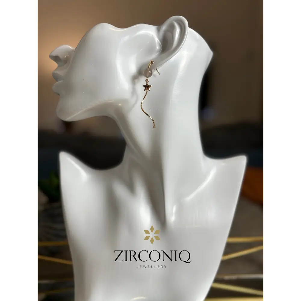 Gold Twisted Swirl Earrings