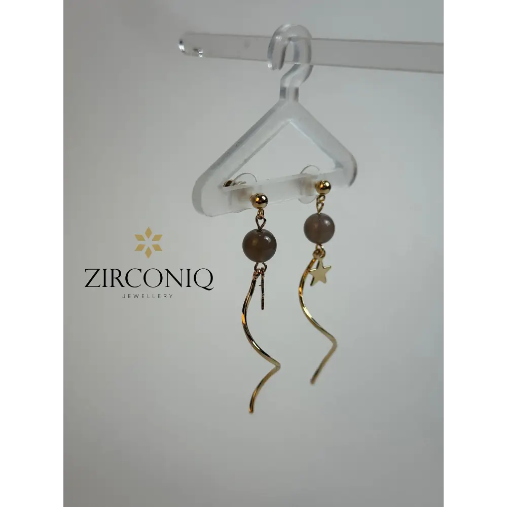 Gold Twisted Swirl Earrings