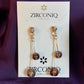 Modern Round ball drop earring