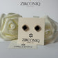 Chic Black Gem Stud Earring
