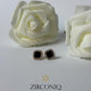 Chic Black Gem Stud Earring