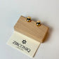18K Gold-Plated Oval Stud Earrings