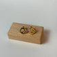 18K Gold Plated Mini Donut Stud Earrings