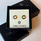 18K Gold Plated Mini Donut Stud Earrings