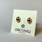 18K Gold-Plated Oval Stud Earrings