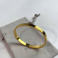 Gold Plated Bangle Bracelet by Zirconiq