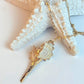 Large Gold Natural Shell necklace