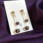 Modern Round ball drop earring