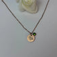 Personalized Birthstone Pendant - Rose Gold - Shell Pendant