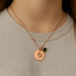 Personalized Birthstone Pendant - Rose Gold - Shell Pendant