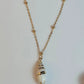 Sea Shell necklace minimal shell Gold Plated Shell necklace - Shell Pendant
