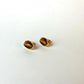 Tiger’s Eye Oval Stud Earrings Simple Gemstone Earrings