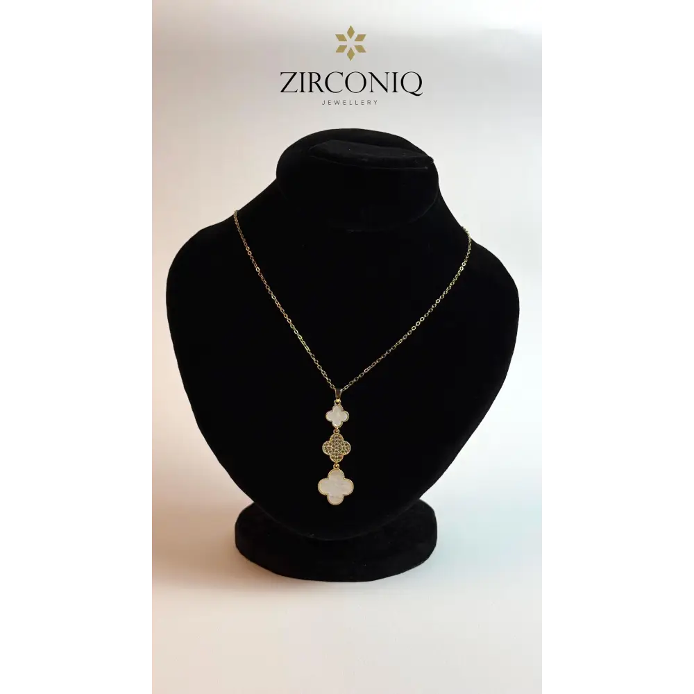 Triple Four-Leaf Clover Necklace